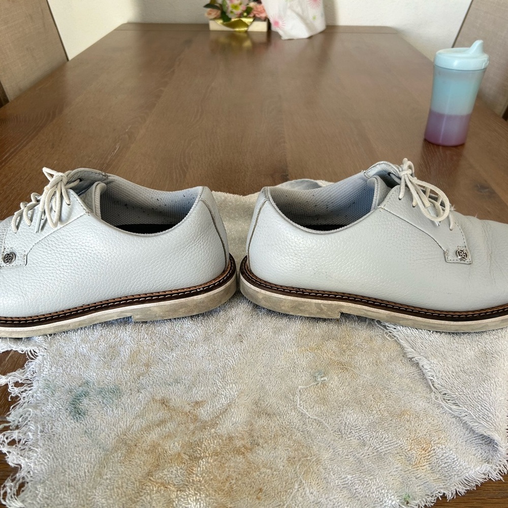 Men's White Leather Shoes